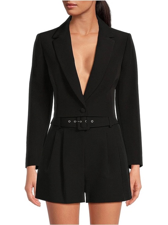 Giani Bini Pants - Gianni Bini Black Tailored Belted Shorts